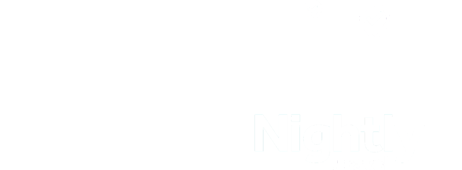 Nightly travel logo quote